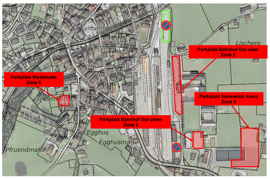 Parkplätze gebührenpflichtig