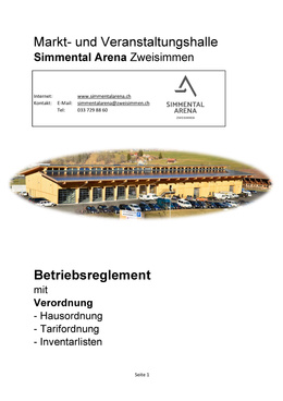 Reglement Simmental Arena